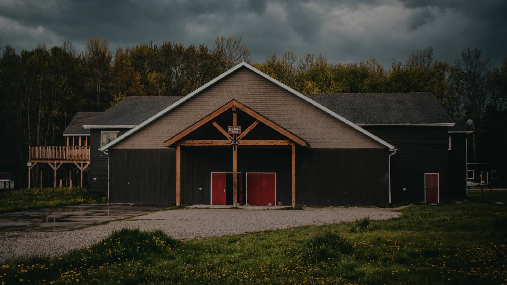 Aerial view of Orillia, Ontario - Steward Seal Coating service area